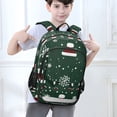 thumbnail image 6 of FORMRS Unisex School Backpack 17" Student Travel Bag with Laptop Compartment, Christmas Santa Hats, 6 of 7