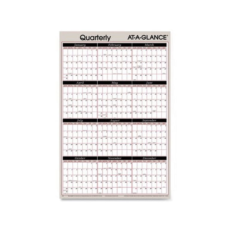 AT-A-GLANCE 2-Sided Wet-Erase Yearly Wall Calendar - Walmart.com At-a-glance 2-sided wet-erase yearly wall calendar - walmart.com
