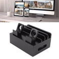 thumbnail image 1 of Bamboo Charging Station with Multiple Slots, 5 Ports for Phones Tablets Watches,  Design, 1 of 8