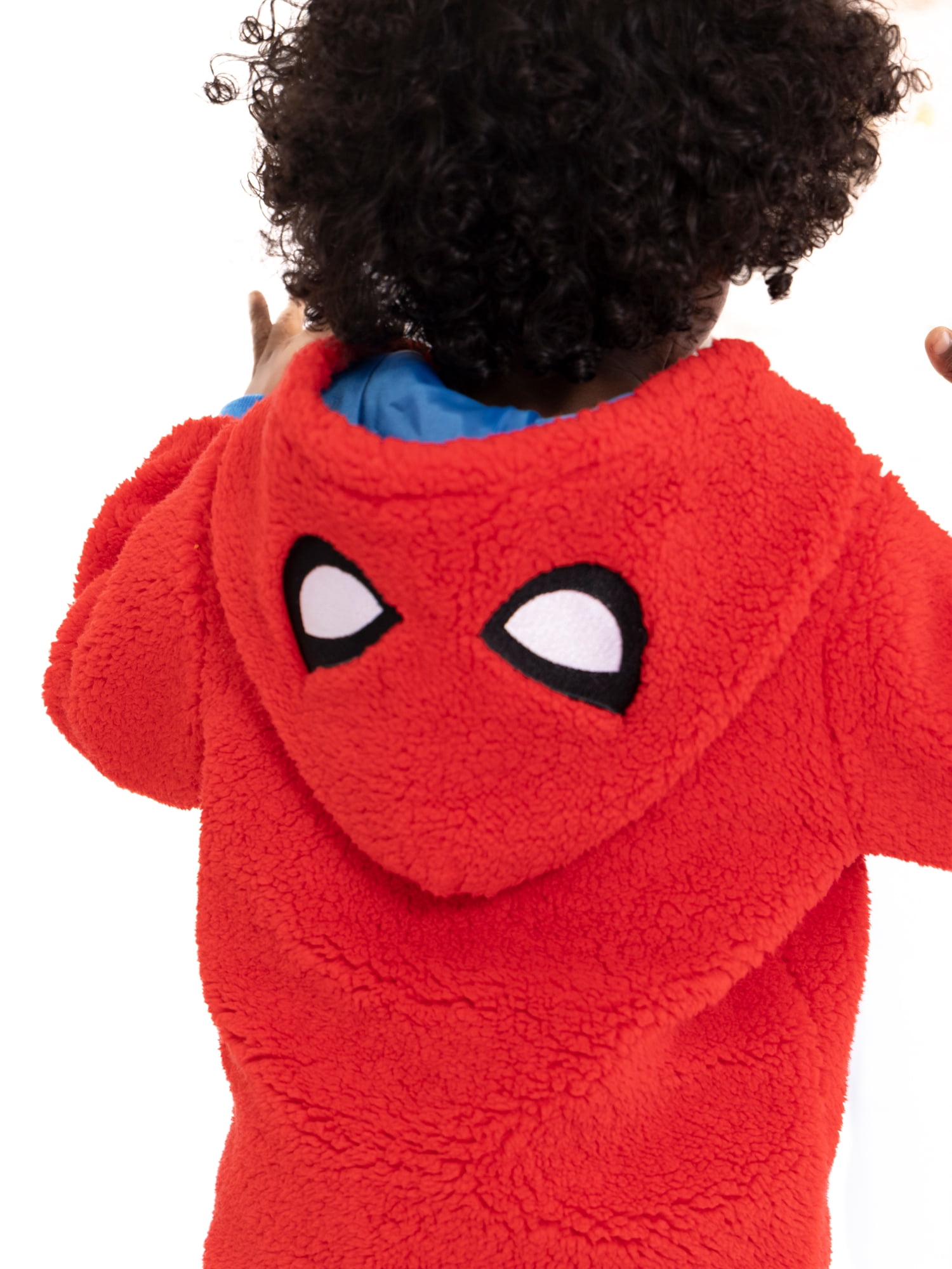 Spider-Man Toddler Boys Plush Fleece Full-Zip Cosplay Hoodie, Sizes 12M-5T