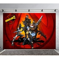 Borderlands Backdrop Banner Party Supplies Poster Movie Theme Background for Photography Birthday Decorations