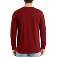 thumbnail image 4 of JGNGSHN Men Fall Shirts Long Sleeve V Neck Soft Breathable Solid Color Stretch T Shirt, 4 of 7