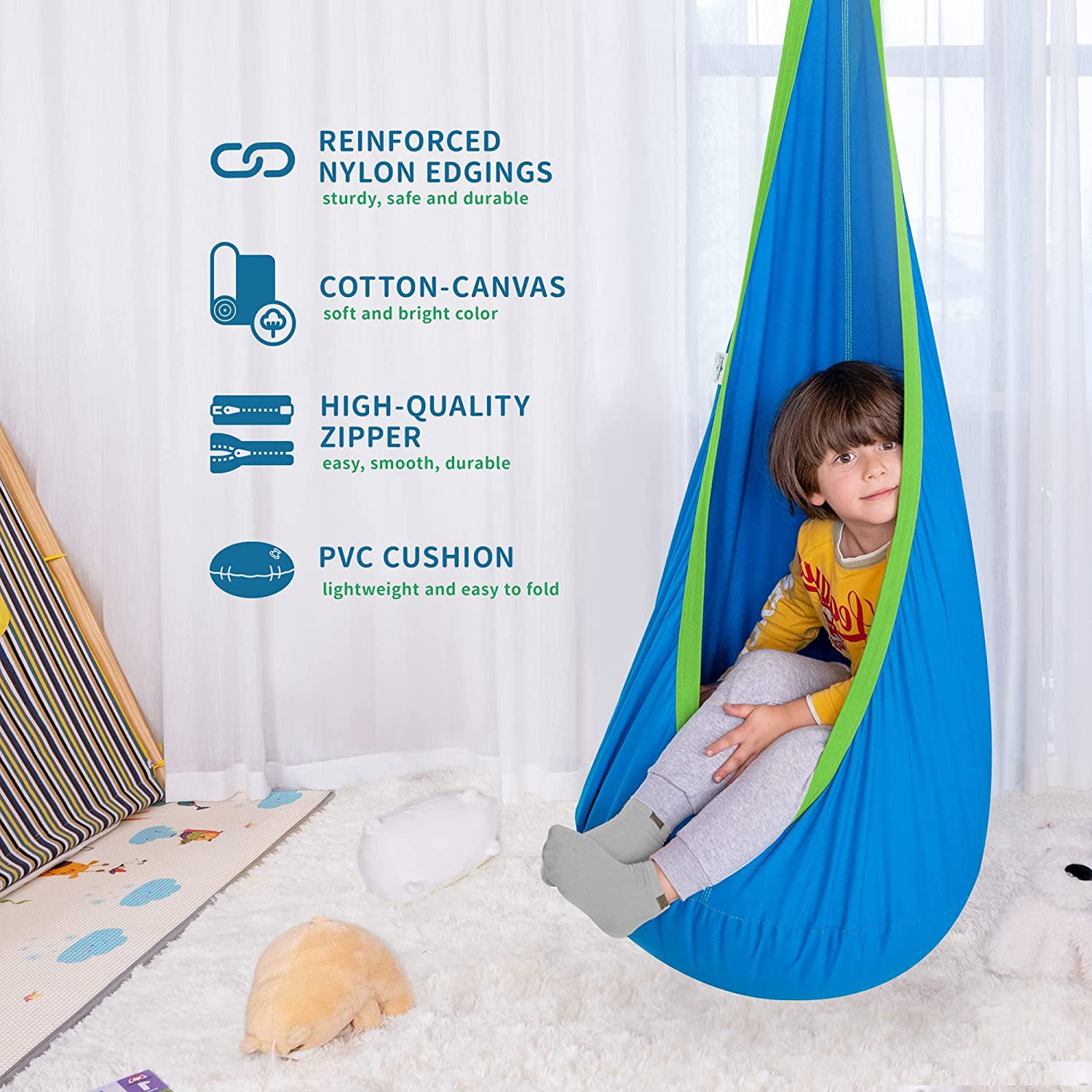 Kids Pod Swing Chair Hammock Swing for Indoor and Liberia Ubuy