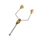 thumbnail image 3 of Soporte de Bobina de Tubo de Cerámica con Cabeza de Latón, Soporte de Bobina de Herramientas de Atado de Moscas dorado, 3 of 8
