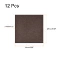 thumbnail image 2 of Felt Furniture Pads, 1" x 1" Self Adhesive Square Floor Protectors, Brown 12Pack, 2 of 6