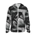 thumbnail image 1 of Vsdgher Sweat à Capuche Imprimé Cheval pour Hommes et Femmes, Protection Solaire à Manches Longues pour la Pêche et la Course - Grand, 1 of 7