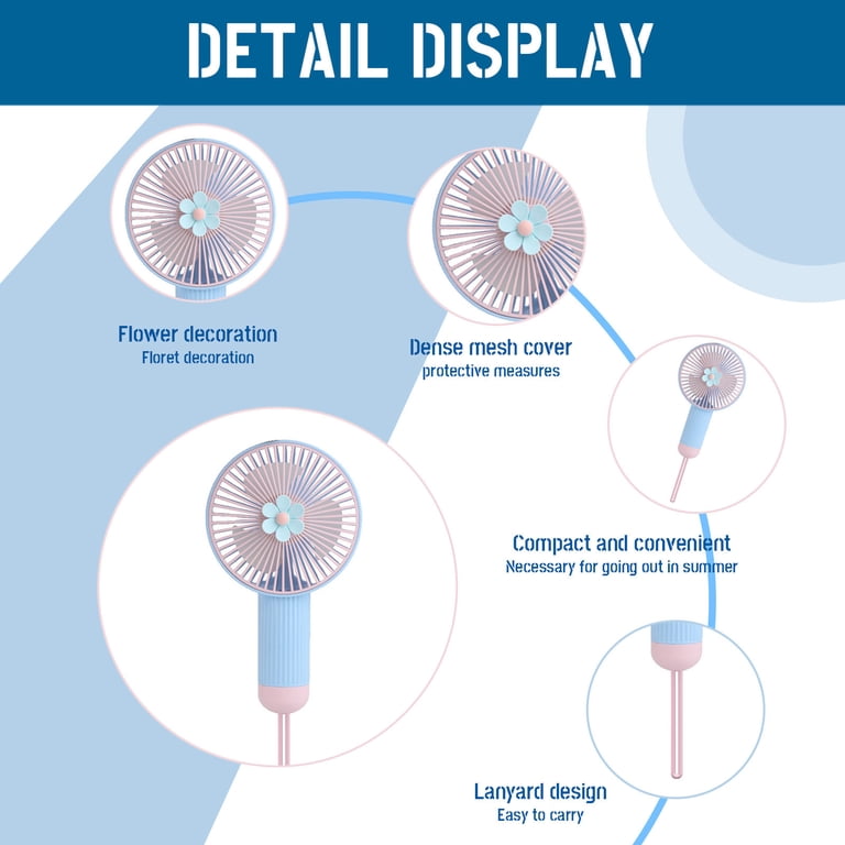 Portable Handheld Personal MINI face Fan Rechargeable for Office Outdoor Travel