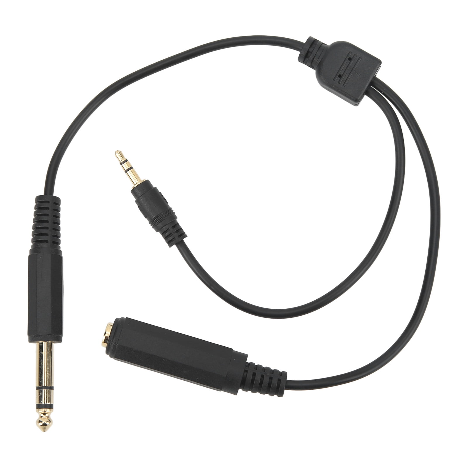Cable divisor en Y macho de 6,35 mm a macho de 3,5 mm y hembra de 6,35 ...