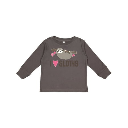 

Inktastic Sloth Lover Rain Forest Girls Long Sleeve Toddler T-Shirt