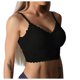 thumbnail image 1 of Gibobby Brasier deportivo mujer Mujeres Tallas grandes Chaleco Crop Wireless BNew Mujeres Sujetadores de encaje Top Cómodo Bralette Color sólido Ropa interior(Negro,Talla única), 1 of 5