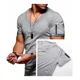 thumbnail image 4 of Camiseta De Hombre De Cuello En V En Color Liso, 4 of 5