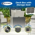 thumbnail image 2 of Suncast 22 Gal Outdoor Patio Small Deck Box w/ Storage Seat, Stone (4 Pack), 2 of 12