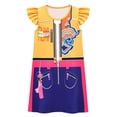 thumbnail image 2 of Halloween Popular Singers Idol Cosplay Costume, Popular Star Idol Full Set Stage Outfit, Includes Dress, Cosplay Dress Up for Stage Show and Animeed Birthday Party, 100(2-3 Years), 2 of 7