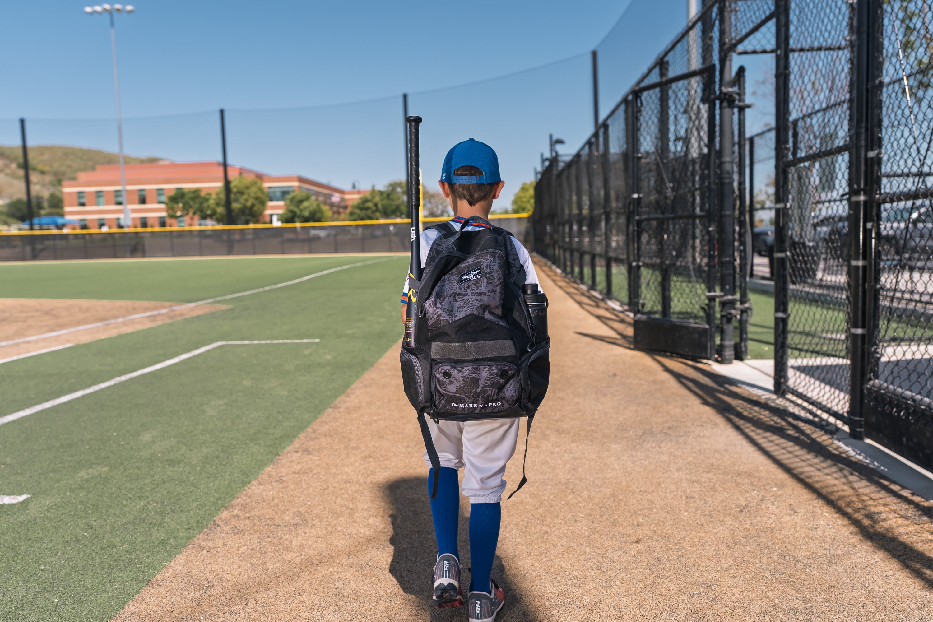 Rawlings Gamer Series Baseball Backpack | Bat & Gear Bag | Black