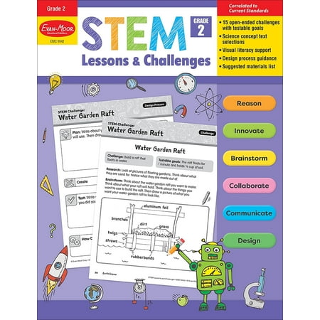 Evan-Moor STEM Lessons and Challenges, Grade 2 Teacher Resource