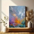 thumbnail image 6 of Abstract Landscape Oil Painting Canvas Print, Impressionist Wall Art for Living Room Bedroom Dining Room Office Hotel Lobby, 6 of 8