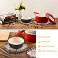 thumbnail image 6 of SKYSONIC 2 pcs Summer Funny Colorful Floral Pot Holders Trivets, Heat Resistant Trivets,Inspiration Quote Cotton Thread Weave Mats for Hot Pads Pans Pot Bowl Teapot, 6 of 7