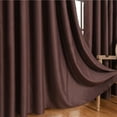 thumbnail image 2 of FESTFENDS People Seeking Privacy Curtains Polyester 1Set Brown, 2 of 8