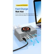 Wireless Charging Stand with Cable and Charger Magnetic wireless fast charging base, multifunctional interface charger