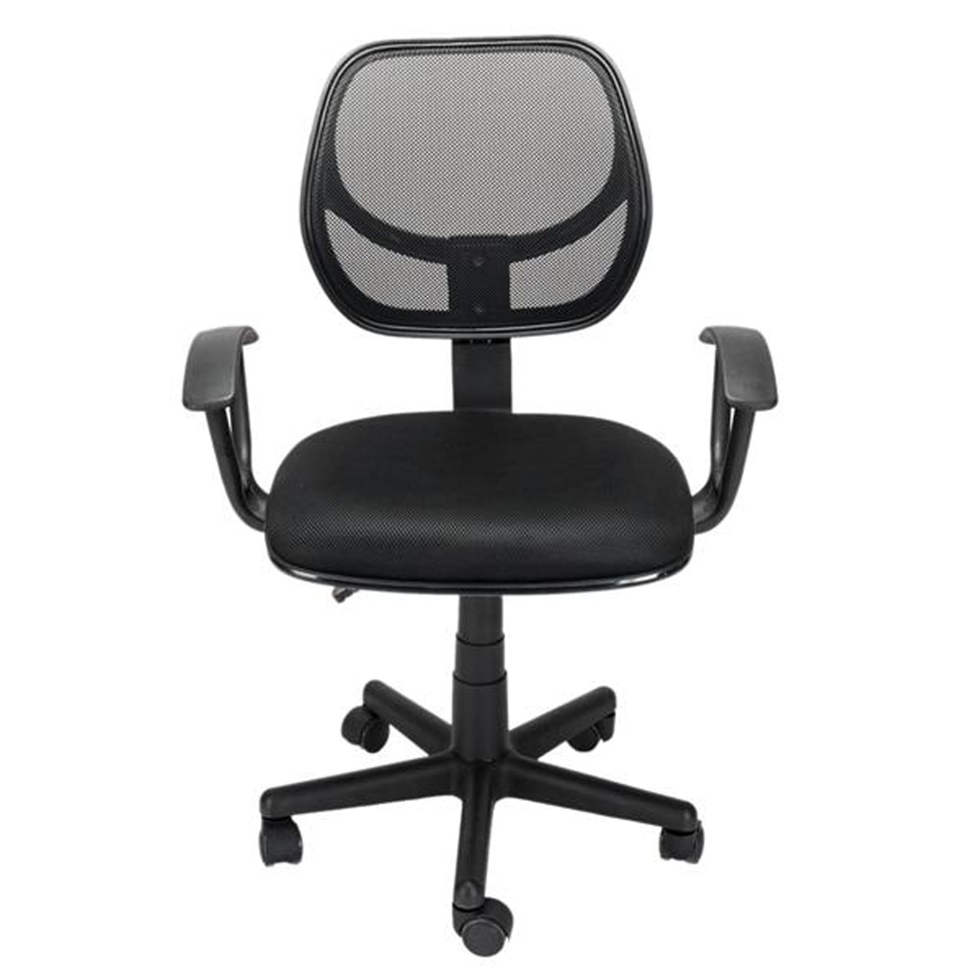 COUTEXYI Black Office Chair Mesh Perspective Backrest Height Adjustable