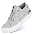 thumbnail image 3 of JENN ARDOR Women Hidden Wedge Canvas Sneakers Slip on Flats Shoes Walking Shoes, 3 of 11
