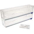 thumbnail image 4 of OnDisplay Luxe Acrylic 2-in-1 Customizable Plastic Wrap/Wax Paper/Aluminum Foil Dispenser for Drawer or Wall Mountable (Clear 2-in-1), 4 of 7