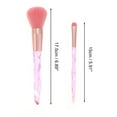 thumbnail image 2 of Unique Bargains 10 Pcs Lightweight Makeup Brush Set for Business Travel Artificial Fiber Wool Plastic Pink, 2 of 5