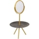 thumbnail image 5 of Espejo de escritorio de estilo europeo, espejo decorativo para tocador, espejo de maquillaje con bandeja para joyas., 5 of 7