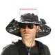 thumbnail image 2 of Sombrero de pescador vaquero con ventilador de carga solar/USB para jardín de playa (camuflaje) negro, 2 of 6