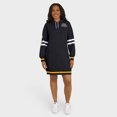 thumbnail image 4 of Women's WEAR by Erin Andrews Black Pittsburgh Steelers Hoodie Dress, 4 of 5