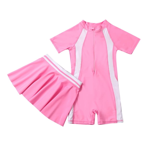 1 juego de trajes de baño para niños, falda de natación de secado rápido, trajes de baño de una pieza para niños
