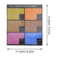 thumbnail image 2 of OUNONA 8 Sets Multi-Color Monthly Index Tab Stickers for Planner, Calendar, Journal Organization and Easy Scheduling, 2 of 7