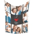 thumbnail image 5 of Best Mom Ever Blanket Personalized with Own Photos, Custom Gifts for Mom, 1st from Husband, Mom Birthday Gifts from Daughter Son, Anniversary Valentines Day Gifts for Wife Customized, 5 of 6