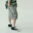 thumbnail image 4 of Kids Cargo Shorts for Kids Stretchy Relaxed Pull-On Summer Clothes Boy 8-9 Shorts Boys, 4 of 6