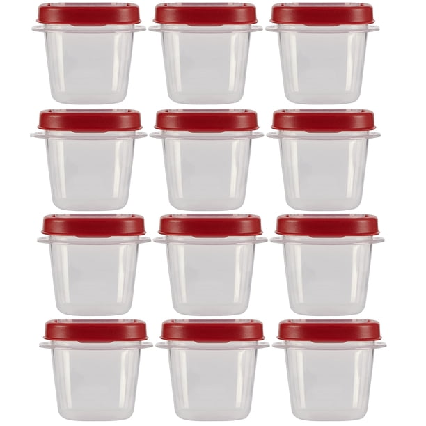 Contenedores de almacenamiento de alimentos Rubbermaid Easy Find Lids de 0,5 L
