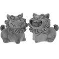 thumbnail image 1 of KAKOWELY piezas de microescultura de león para paisaje, figura de león realista, figura de león para jardín, decoración de mesa, 1 of 5