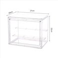 thumbnail image 2 of 5X Clear Acrylic Display Case 3 Tier Display Shelf, Stackable Protection Showcase with Magnetic Door for,5x Acrylic Display Case,Transparent, 2 of 5