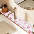 thumbnail image 2 of Yayeee Faucet Mat for Kitchen Sink 14.7" Diatomite Long Splash Guard Pad, Geometric Love, 2 of 7