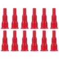 thumbnail image 1 of 12pcs Professional Gas Changing Valves Plastic Output Gas Tank Adapters (Red), 1 of 9