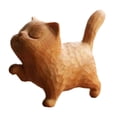 thumbnail image 4 of Estatua de gato de madera, figura de gato, regalo de recuerdo, decoración de gato, linda estatua de animal de gato Estilo A, 4 of 9