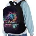 thumbnail image 4 of HUIACONG Galaxy Turtle Kids Backpack for Teen Boys Lightweight Water Resistant Large Capacity for Elementary Middle High School Daily Travel, 4 of 6