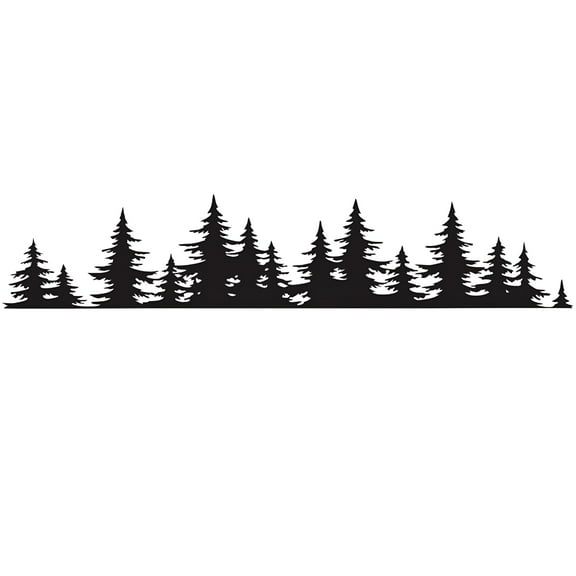 MELIVO Pine Tree Forest Car Sticker Vinyl Decal Window Car Body Decor Sticker