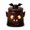 D, variant on Resin Halloween Character Candle Jar with Lid, Hollow Monster Pumpkin Ghost Black Cat Tealight Holder, Spooky Tabletop Ornament for Indoor Home Party Decor