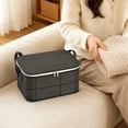thumbnail image 4 of Large Capacity Storage Bags Dustproof Moving Packing Bag Foldable Storage Box with Handles & Zippers for Clothes, Comforters, Blankets 140 Liters, 4 of 4