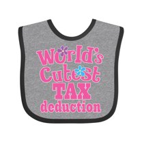 Inktastic Tax Deduction Worlds Cutest Girls Girls Baby Bib