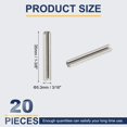 thumbnail image 2 of Uxcell Ressort Fendu en Acier Inoxydable 304 Rouleau Fendu pour Amélioration de la Maison Réparation de Machine Automobile 3/16 Pouces x 1-3/8 Pouces (5.3mm x 35mm) 20, 2 of 7