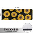 thumbnail image 5 of Kitchen Rugs Sets Of 2,Black Yellow Sunflower Pattern Anti Fatigue Kitchen Mat Rugs Non Slip Washable,Decorative Kitchen Floor Mats for Kitchen,Sink,Laundry,17"x47"+17"x47", 5 of 5