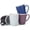 Cool Green Blue Purple, variant on Elanze Designs Color Pop White Black Exterior 16 ounce Glossy Ceramic Mugs Matching Set of 4