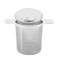 Stainless Steel Tea Infuser Strainer Filter Steeper with Lid for Teapot