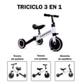 thumbnail image 3 of Triciclo 3 en 1 para Niños Multifuncional Bicicleta de Equilibrio con Pedales, 3 of 5